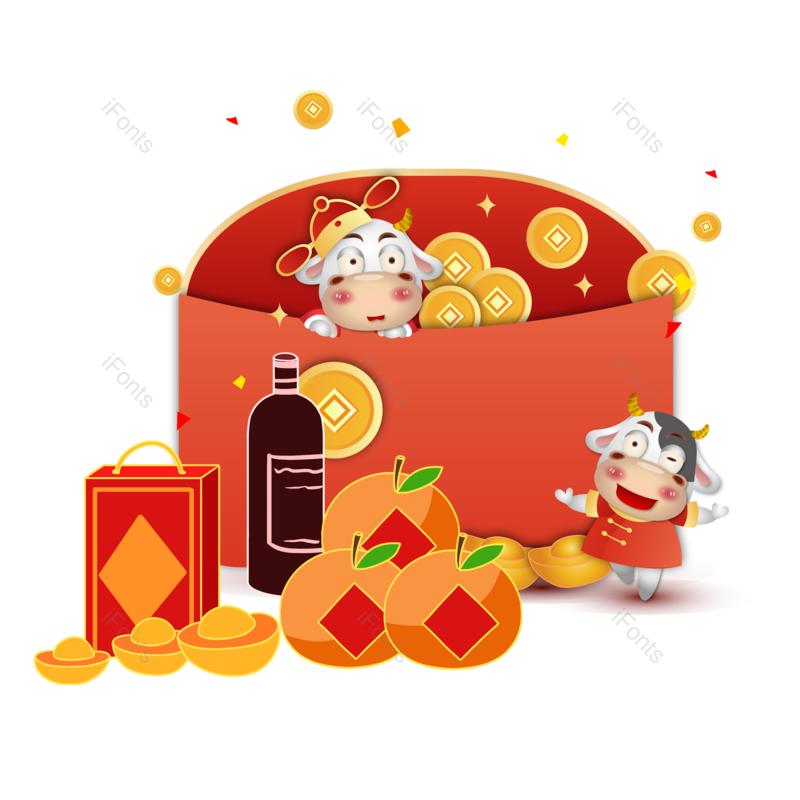 年货图片,促销元素,新年PNG,免抠素材